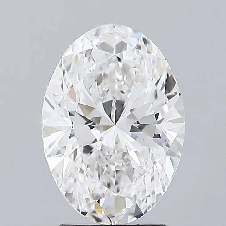 3.00ct Oval Lab Grown Diamond (Colour E, Clarity VS2, IGI)