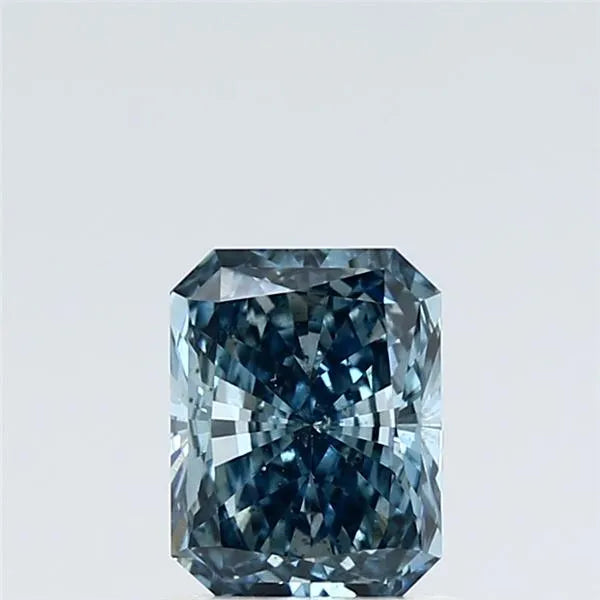 1.00ct Radiant Lab Grown Diamond (Fancy Vivid Blue, Clarity SI1, IGI)