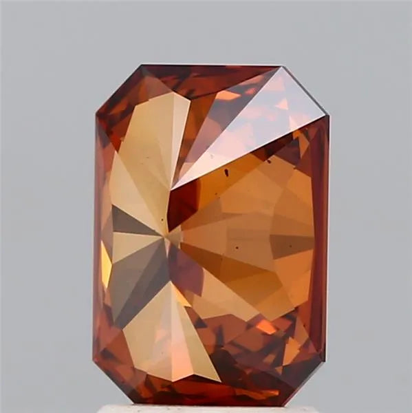 2.01ct Radiant Lab Grown Diamond (Fancy Deep Orange, Clarity VS1, IGI)