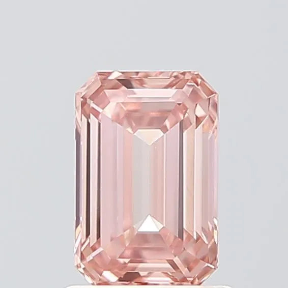 1.03ct Emerald Lab Grown Diamond (Fancy Intense Brownish Pink, Clarity VS1, IGI)