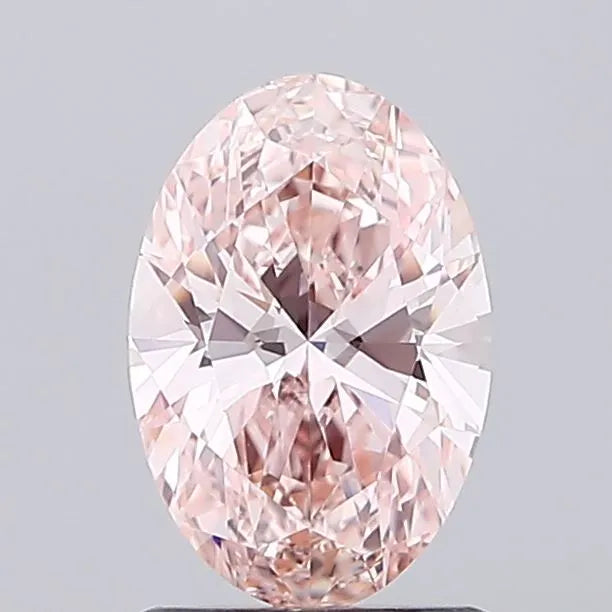 1.21ct Oval Lab Grown Diamond (Colour Fancy Intense Pink, Clarity VVS1, IGI Certified)