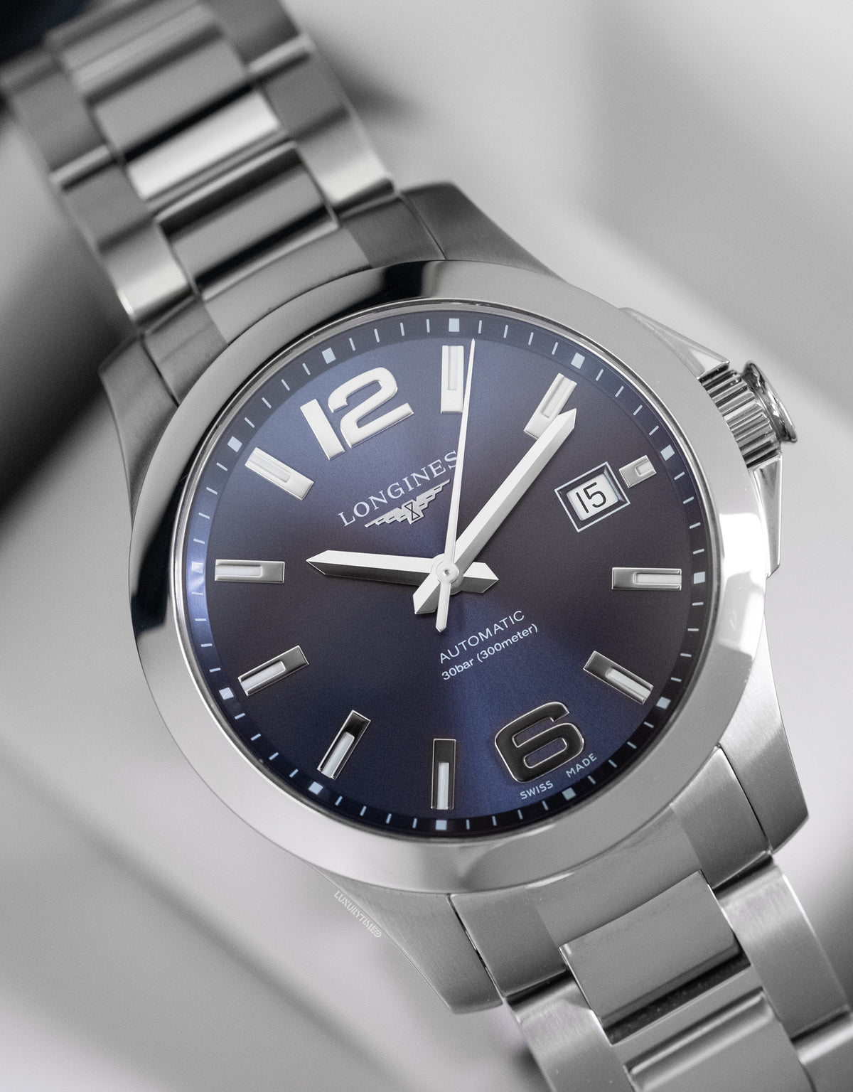 Longines Conquest Blue Dial Stainless Steel Men's Watch
