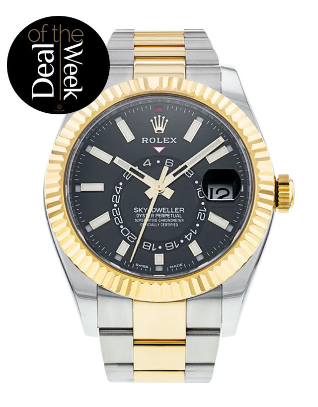 Rolex Sky-Dweller Black Dial Men's Watch