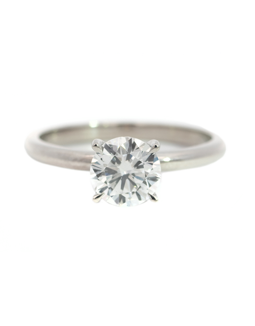 1CT TOTAL WEIGHT ROUND BRILLIANT Diamond Ring set in Platinum - Lab Grown Diamonds