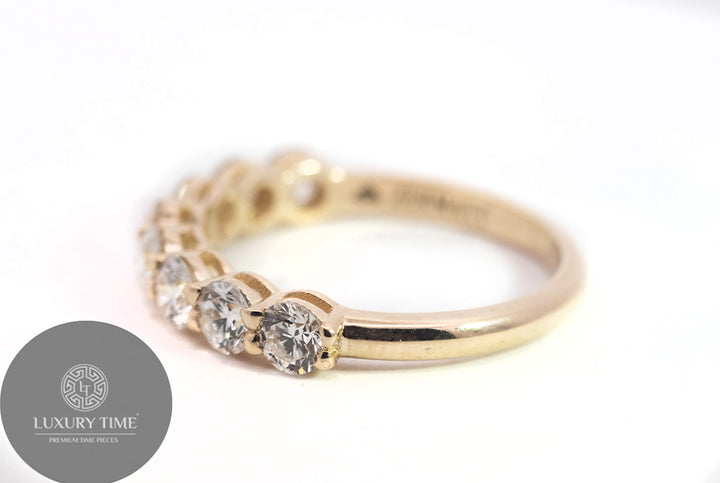 0.015CT Half Eternity Band Set In 9CT Yellow Gold