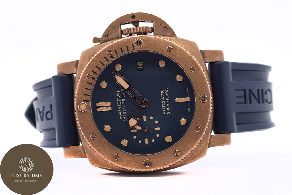 Panerai Submersible Bronzo Blu Abisso Automatic Men's Watch