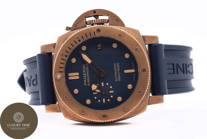 Panerai Submersible Bronzo Blu Abisso Automatic Men's Watch