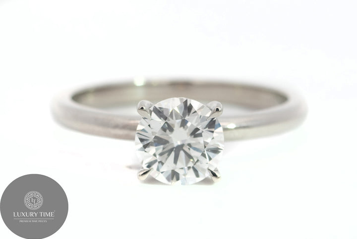 1CT TOTAL WEIGHT ROUND BRILLIANT Diamond Ring SET IN Platinum