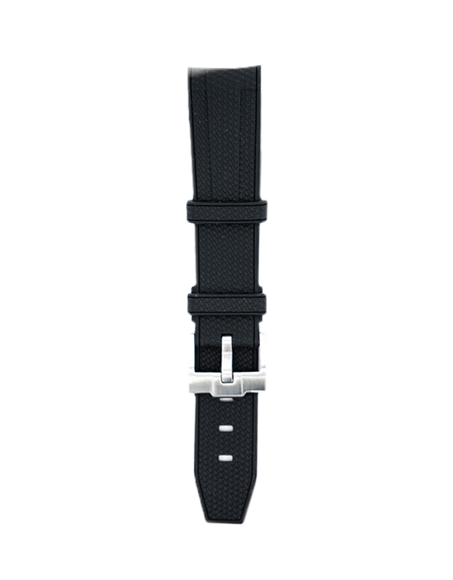 Black Rubber Omega x Swatch Moonwatch Strap