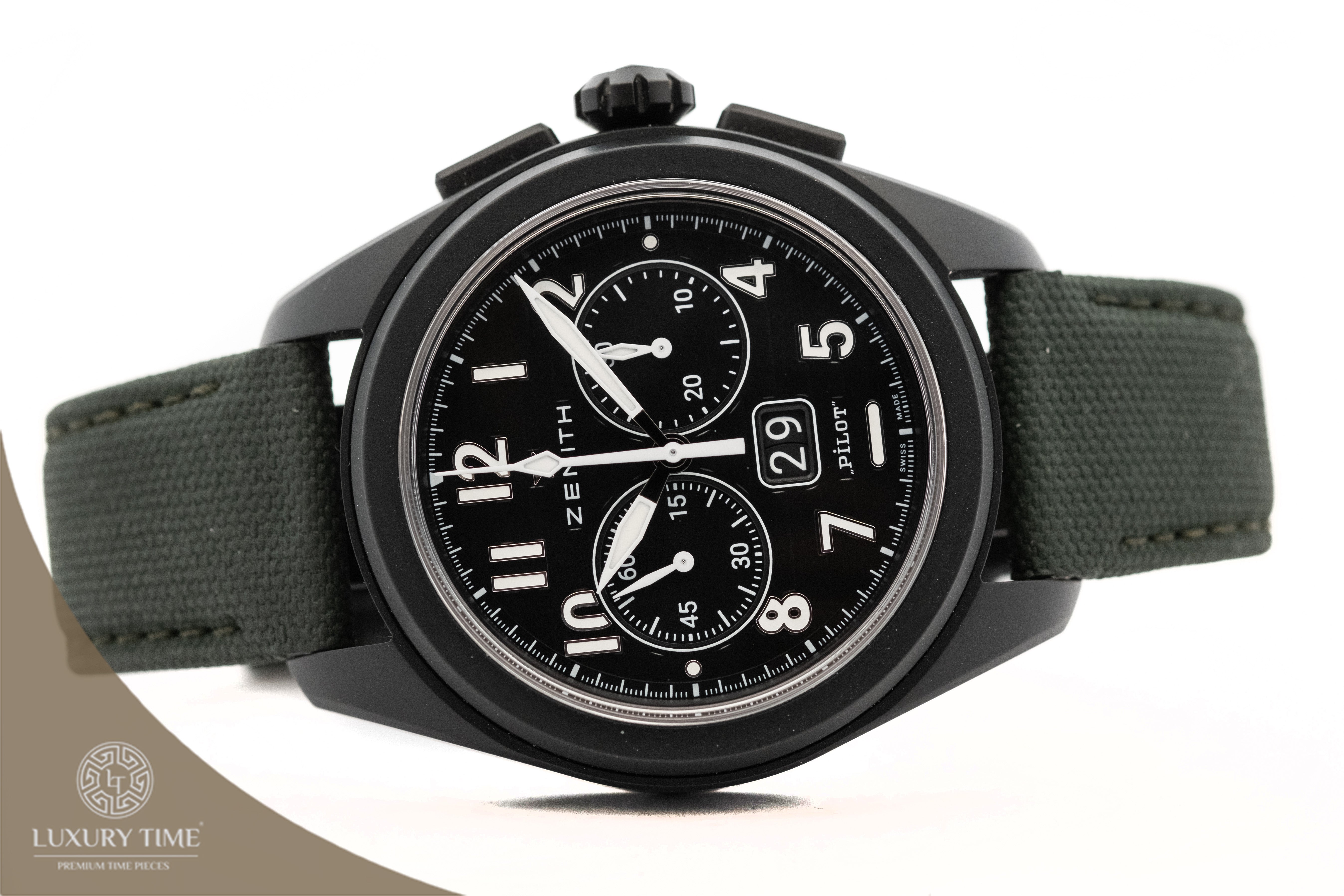 Zenith Pilot Big Date Flyback Men's Watch