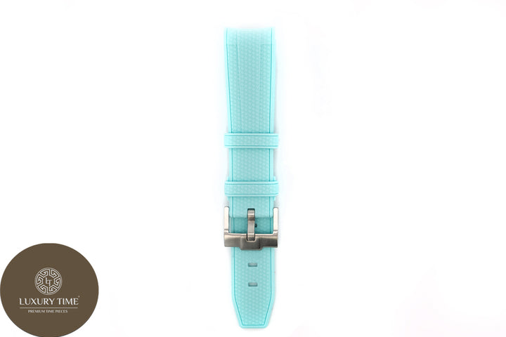 Light Blue Rubber Omega x Swatch Moonwatch Strap