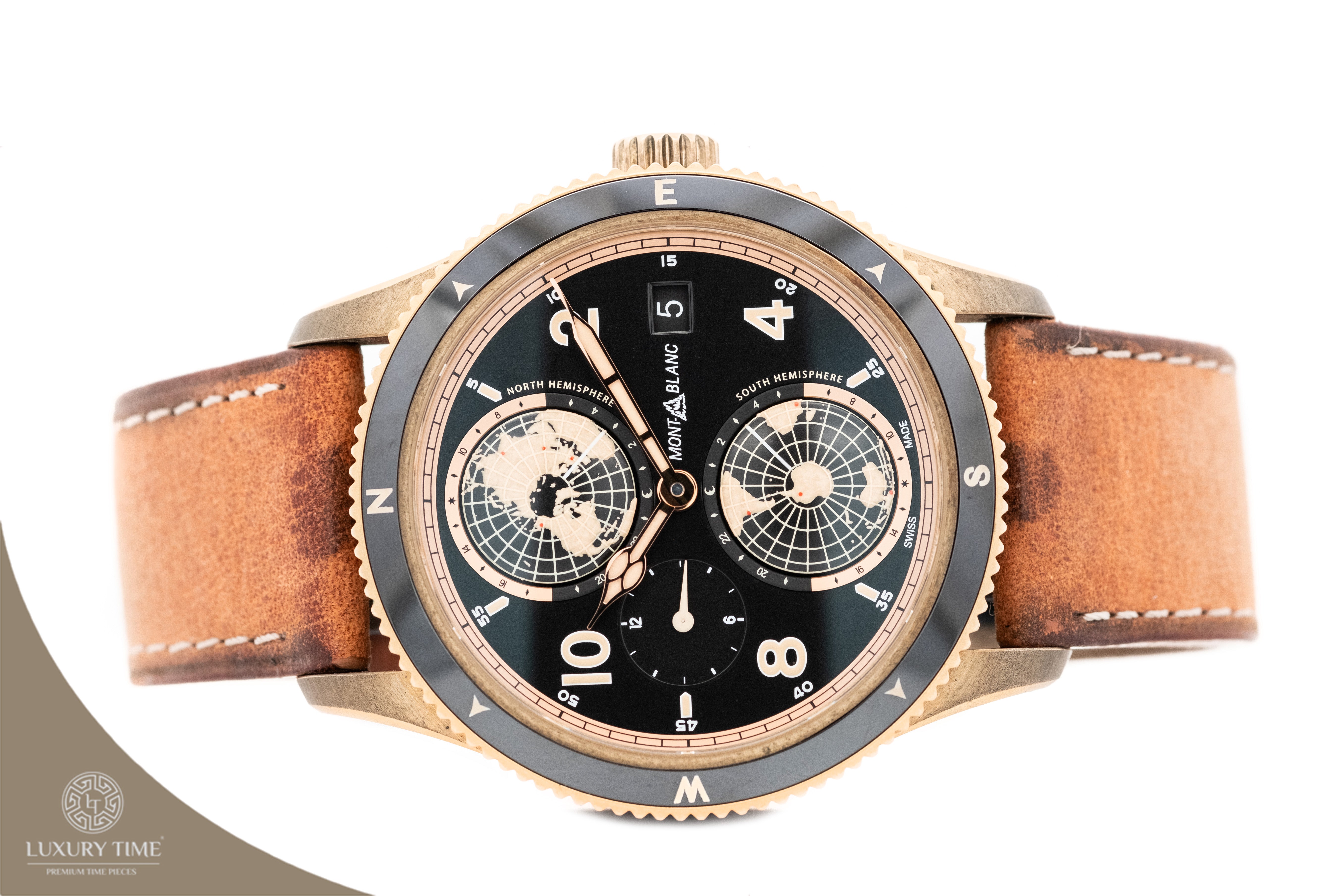 Montblanc 1858 Geosphere GMT Automatic Black Dial Watch