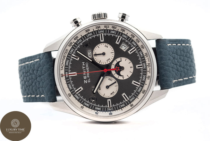 Zenith El Primero 410 Complete Calendar Moonphase Mens Watch