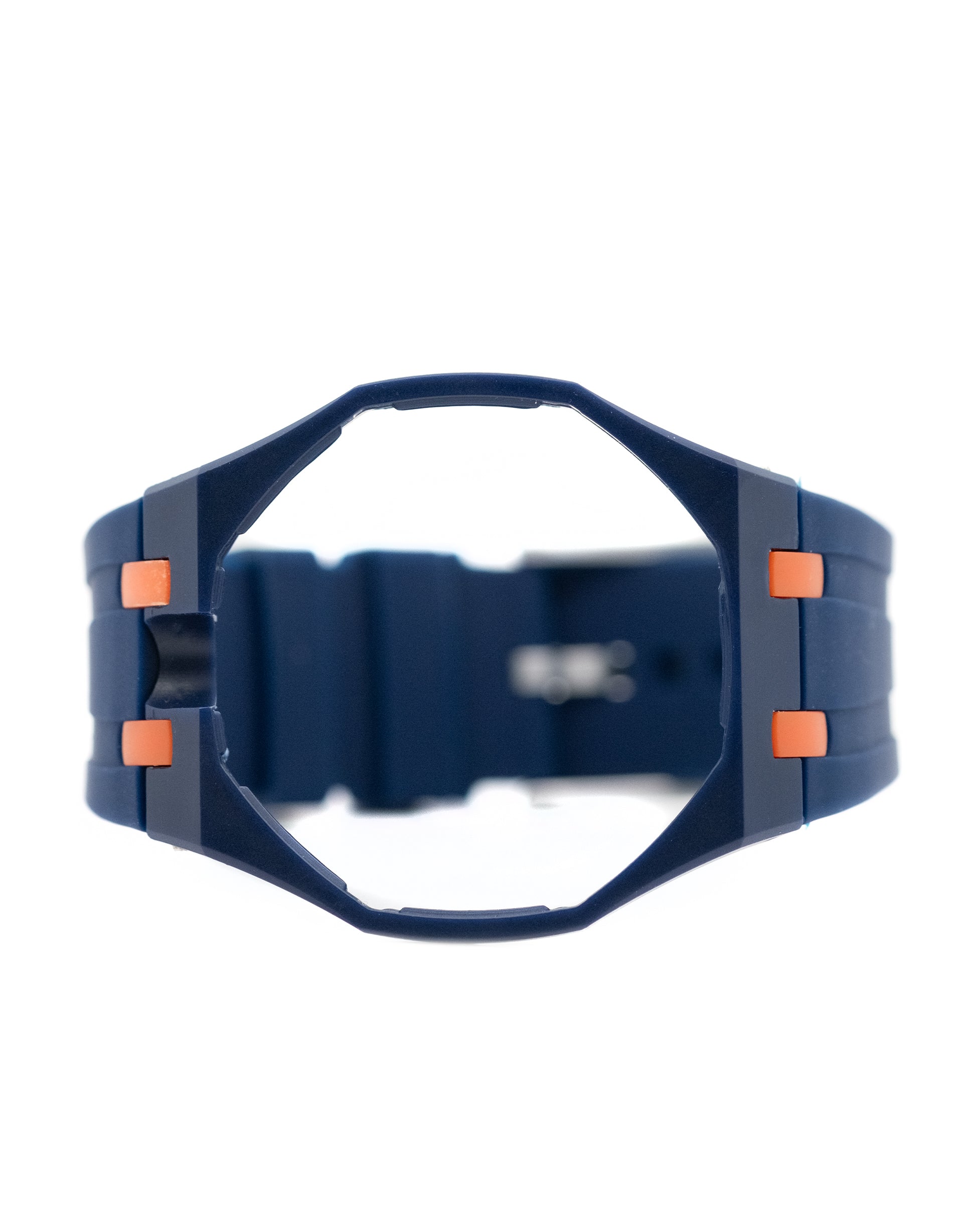 Audemars Piquet Swatch POP Watch Strap - Dark Blue with Orange
