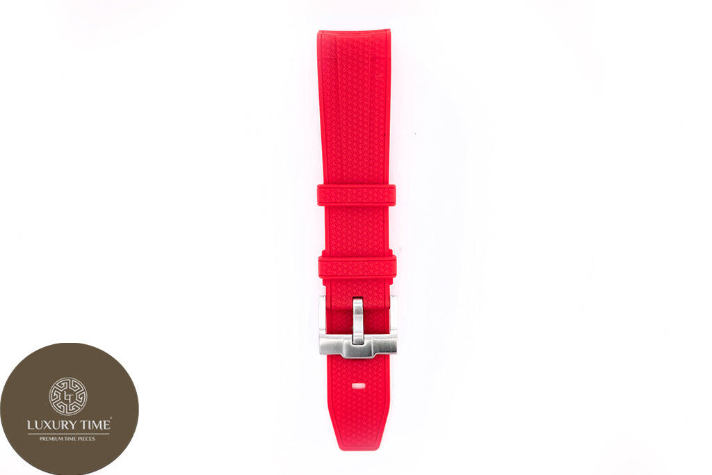 Red Omega x Swatch Moonwatch Strap