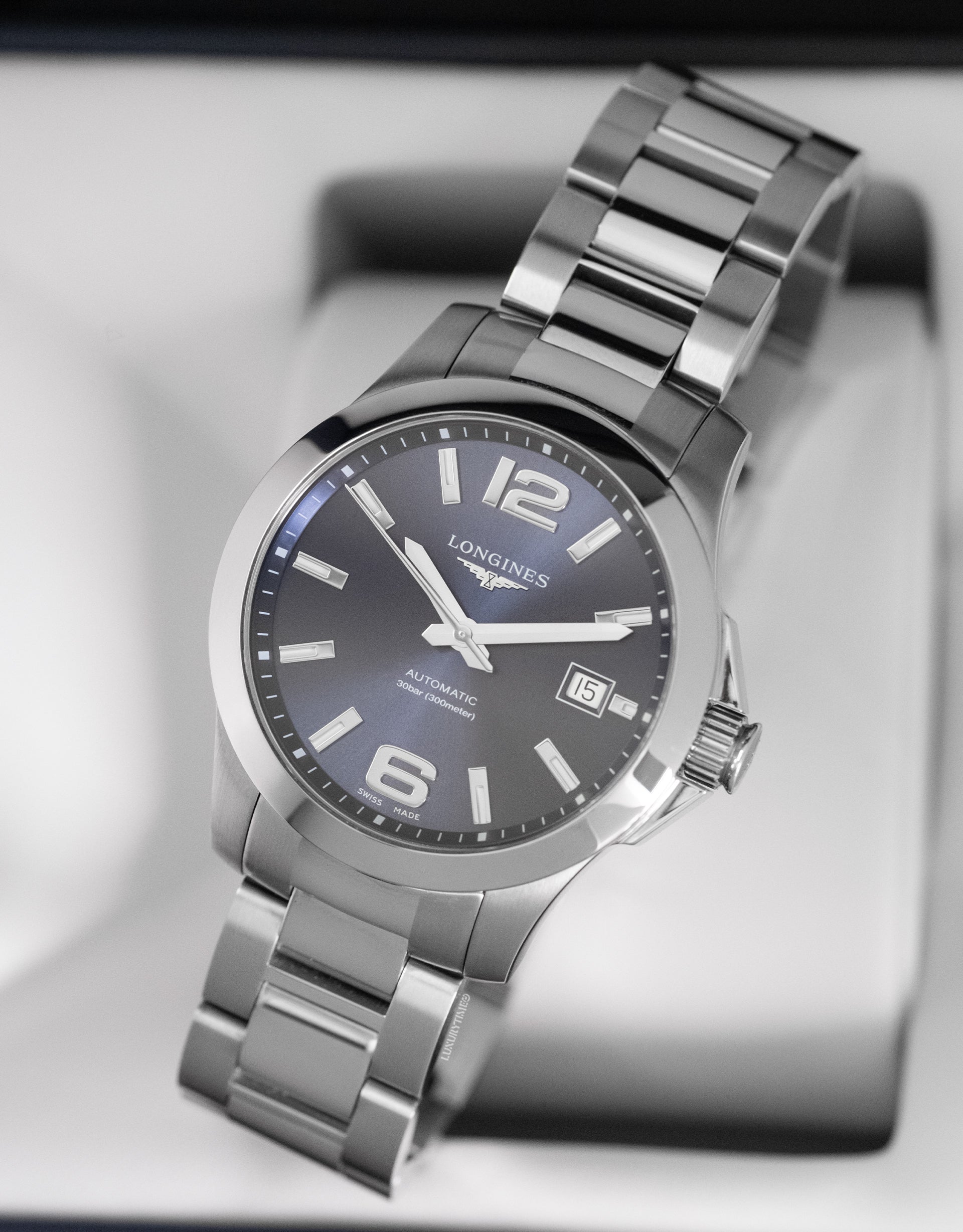 Longines Conquest Blue Dial Stainless Steel Men's Watch