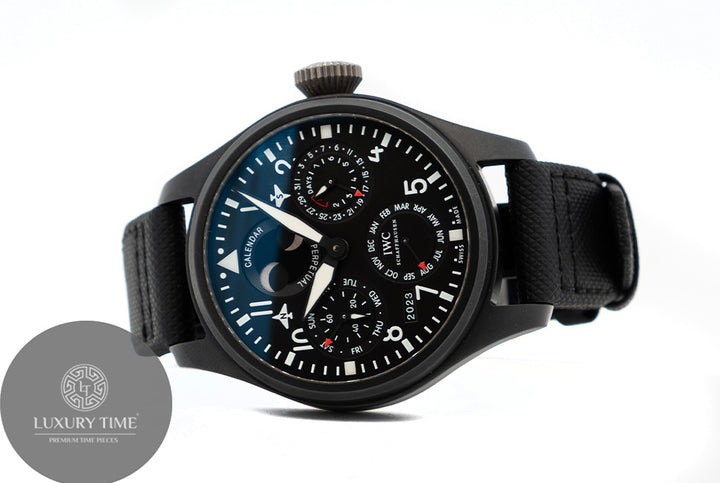 IWC Big Pilot's Watch Perpetual Calendar TOP GUN Mens Watch