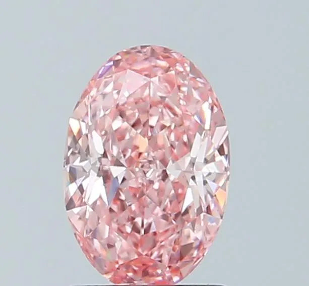 1.22ct Oval Lab Grown Diamond (Colour Fancy Vivid Pink, Clarity VS1, IGI Certified)