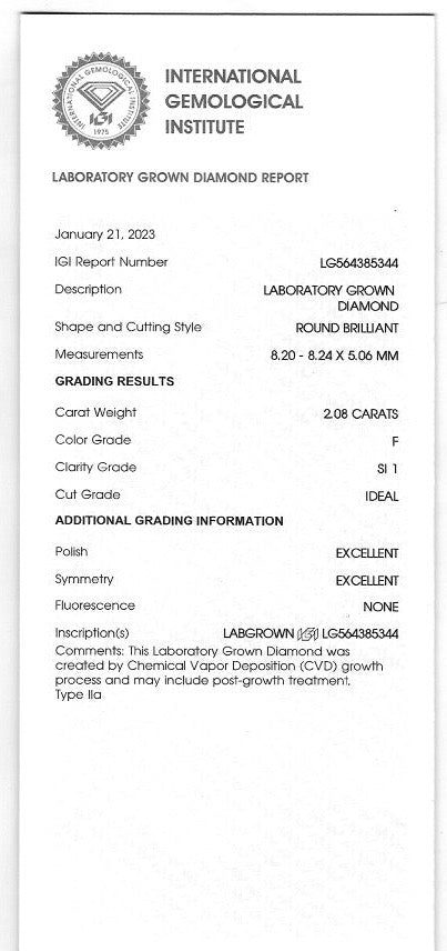2.78CT Total Round Brilliant Cut Diamond Ring in Platinum