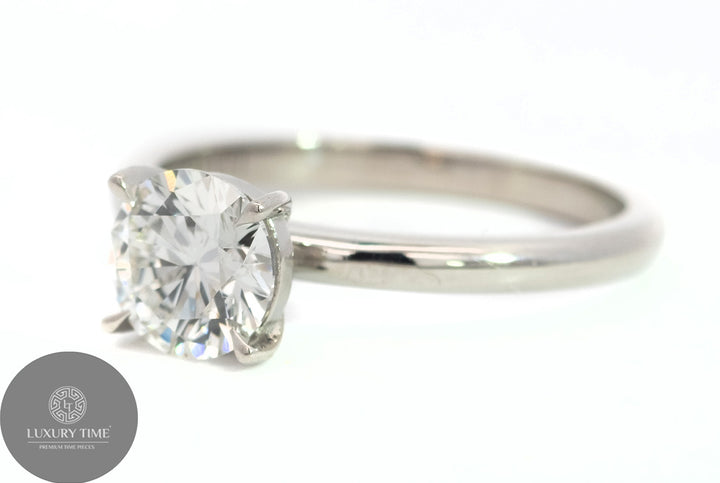 1CT TOTAL WEIGHT ROUND BRILLIANT Diamond Ring SET IN Platinum