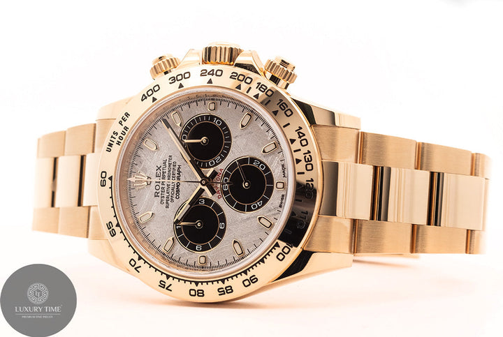 Rolex Daytona Yellow Gold Meteorite Dial Men's Watch