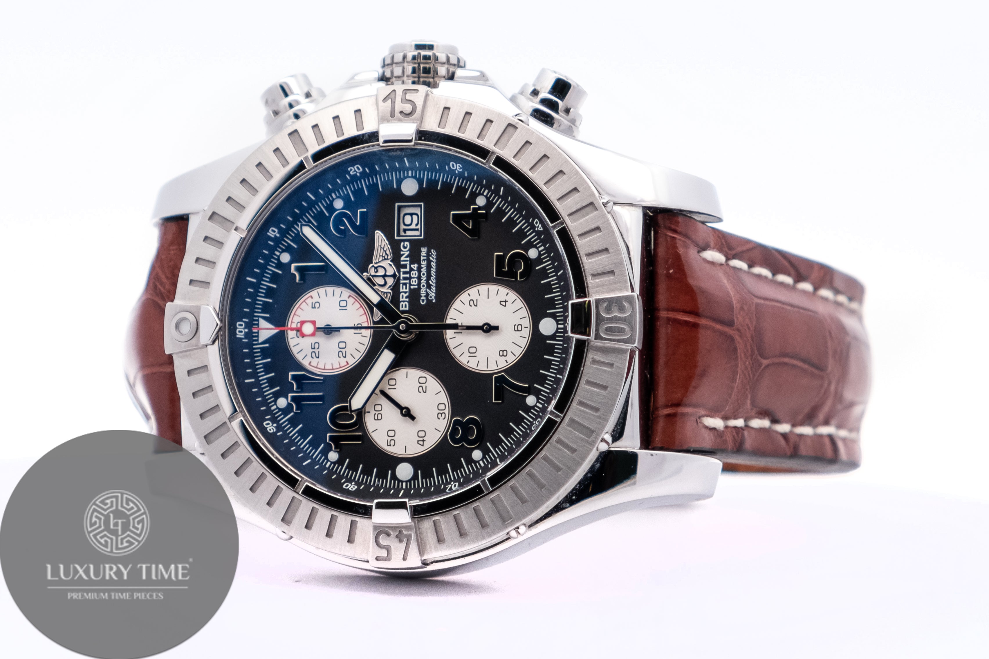 Breitling super sales avenger leather strap