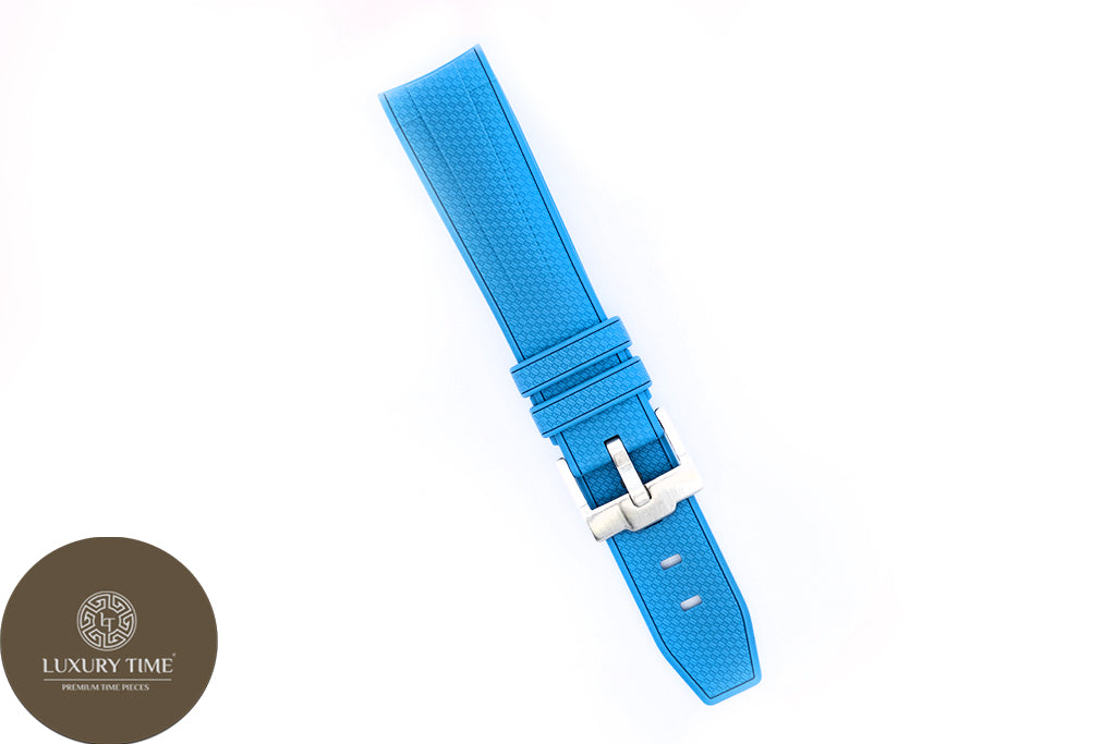 Blue Rubber Omega x Swatch Moonwatch Strap