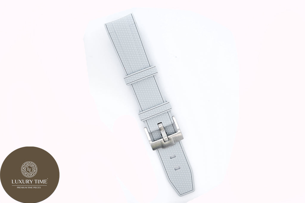 Grey Rubber Omega x Swatch Moonwatch Strap