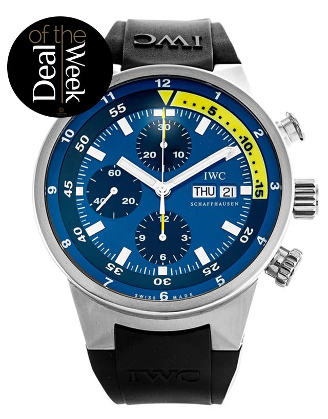 IWC Aquatimer Blue Dial Mens Watch