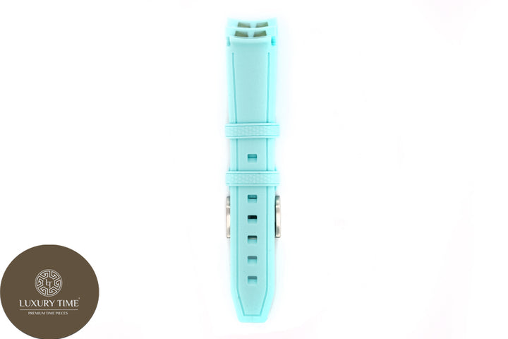 Light Blue Rubber Omega x Swatch Moonwatch Strap