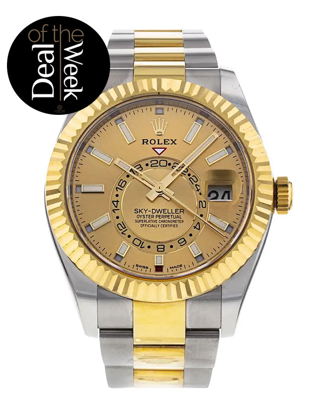 Rolex Sky-Dweller Champagne Dial Men's Watch