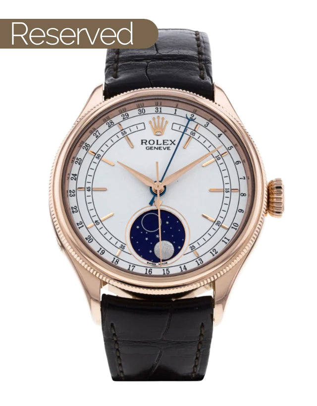 Rolex Cellini Moonphase Rose Gold Men's Watch