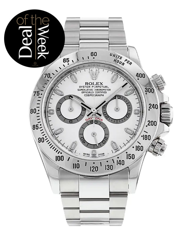 Rolex Daytona White Dial Men's Watch