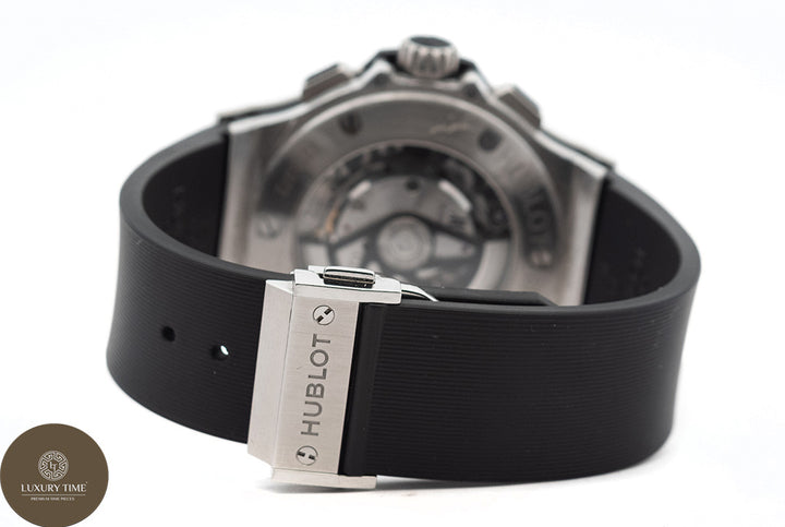 Hublot Big Bang 44mm Steel Ceramic Black Chronograph Rubber Strap Men's Watch