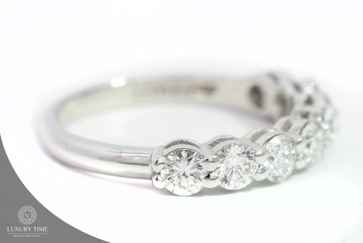 0.13CT Half Eternity Band Set In 9Ct White Gold