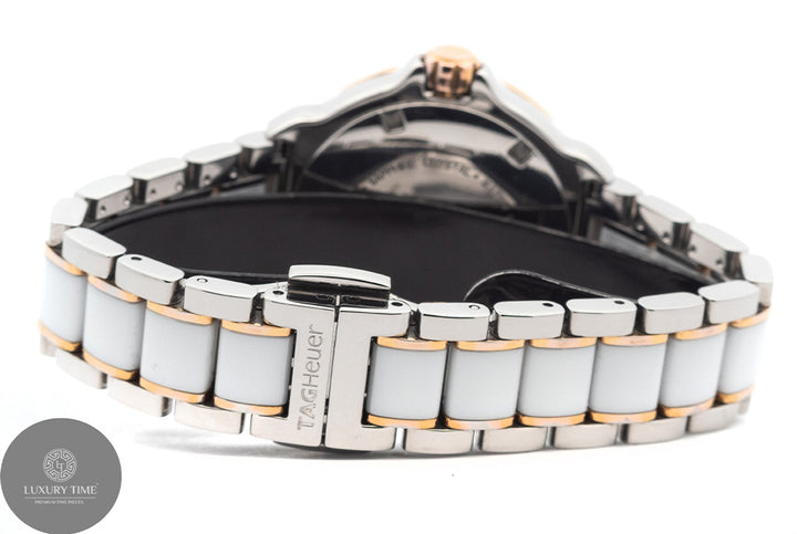 Tag Heuer Formula 1 Quartz Gold & White Ceramic Diamond Women's Watch