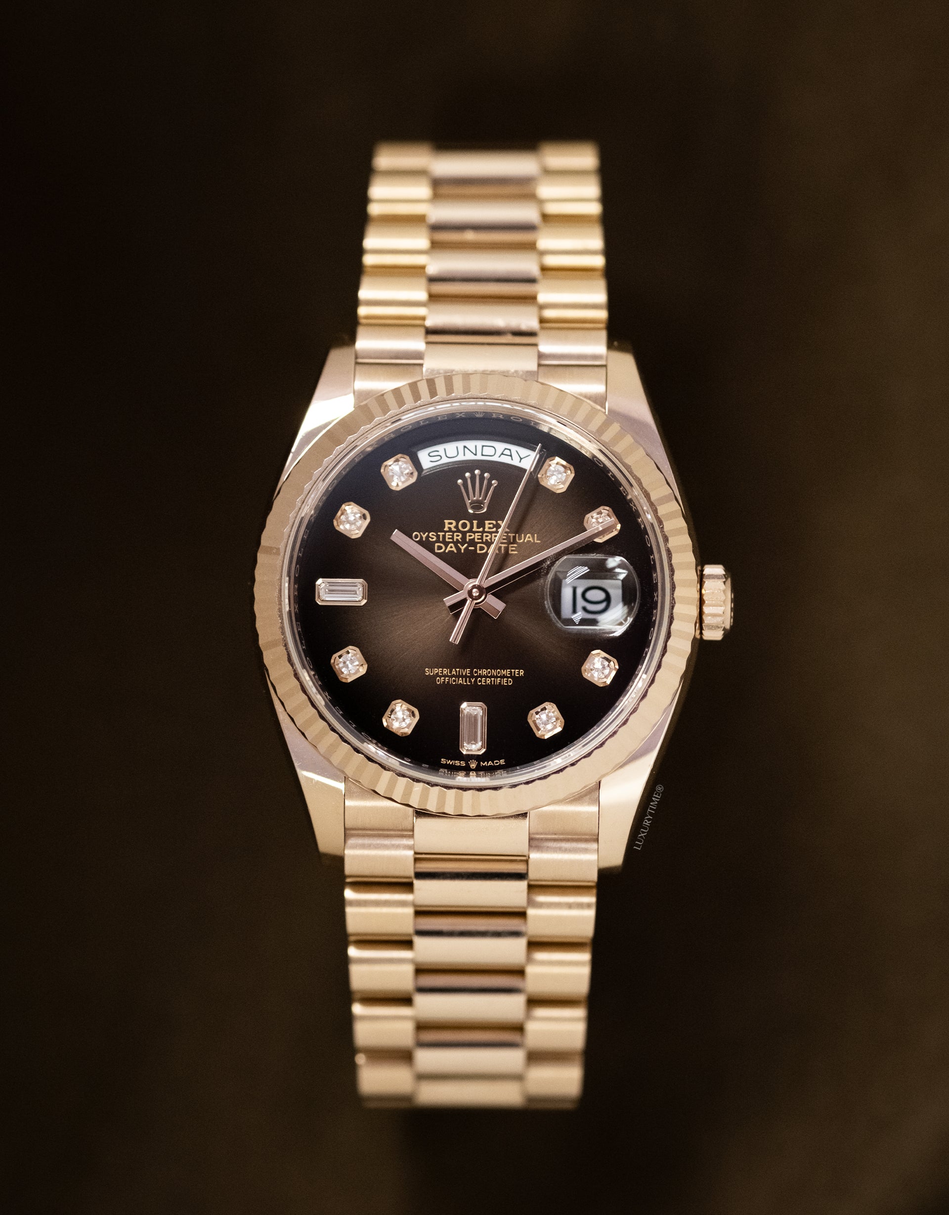 Rolex Day-Date 36mm Rose Gold Unisex Watch