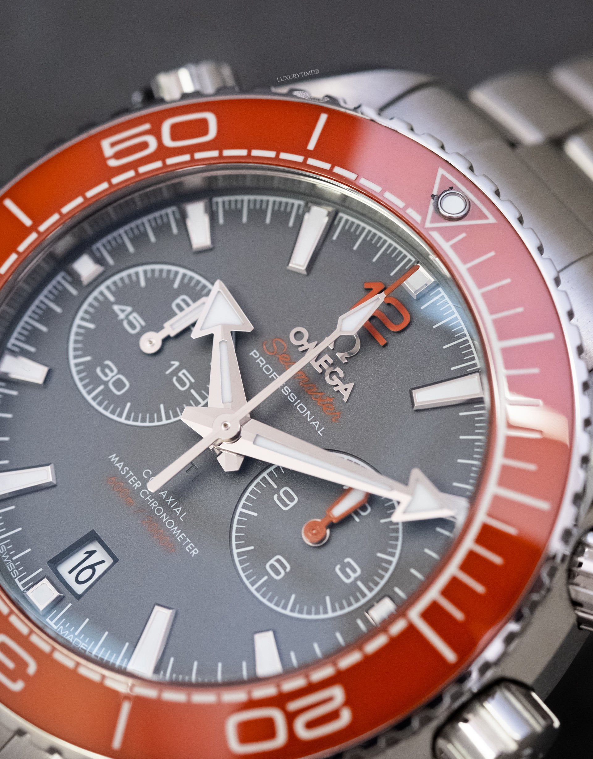 Omega Planet Ocean 600m Co-Axial Master Chronometer Chronograph 45.5mm Mens Watch