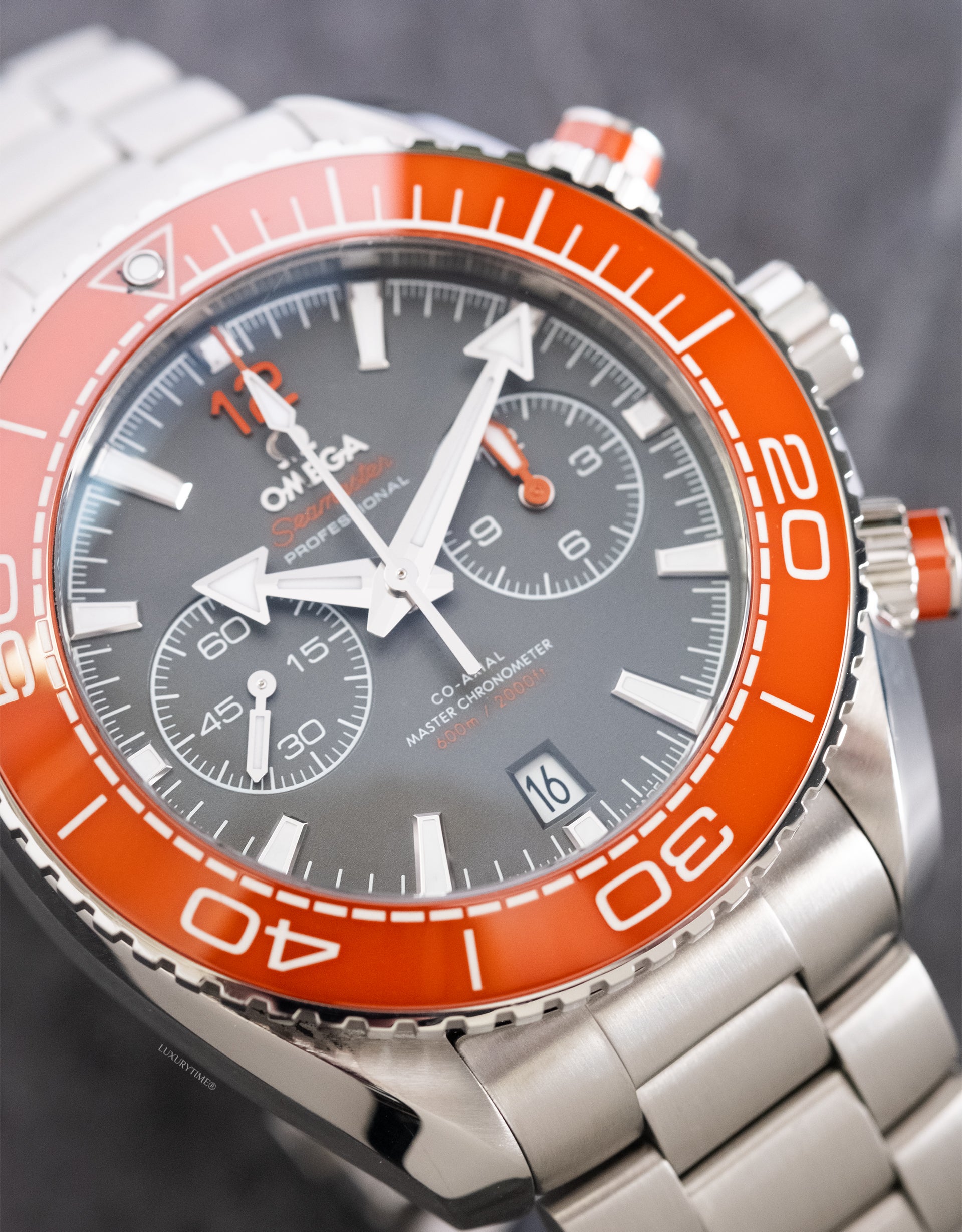 Omega Planet Ocean 600m Co-Axial Master Chronometer Chronograph 45.5mm Mens Watch