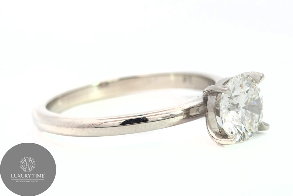 1CT TOTAL WEIGHT ROUND BRILLIANT Diamond Ring SET IN Platinum