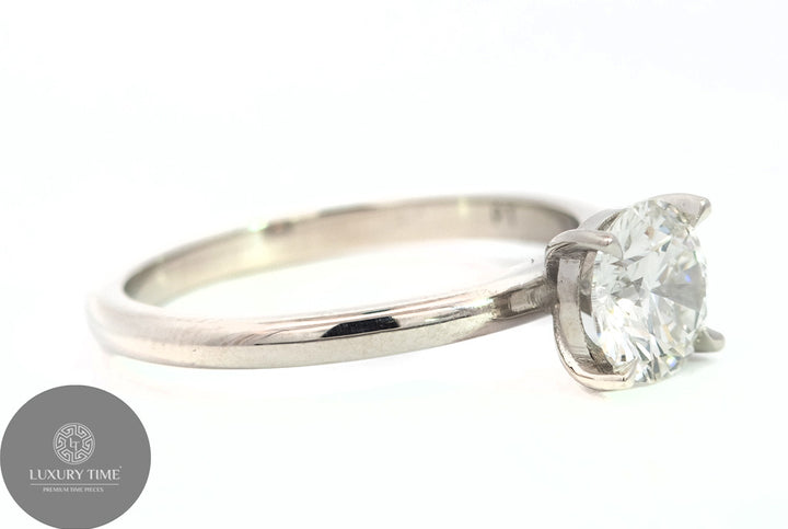 1CT TOTAL WEIGHT ROUND BRILLIANT Diamond Ring SET IN Platinum