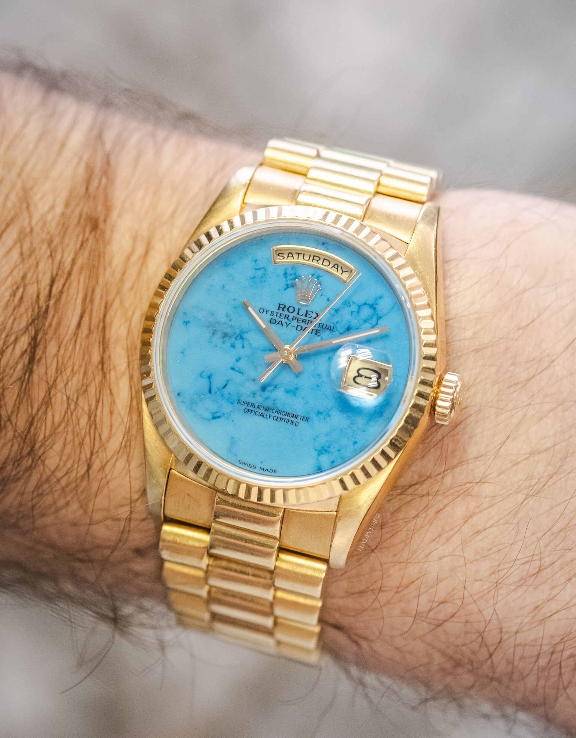 Rolex Day-Date Yellow Gold Mens Watch