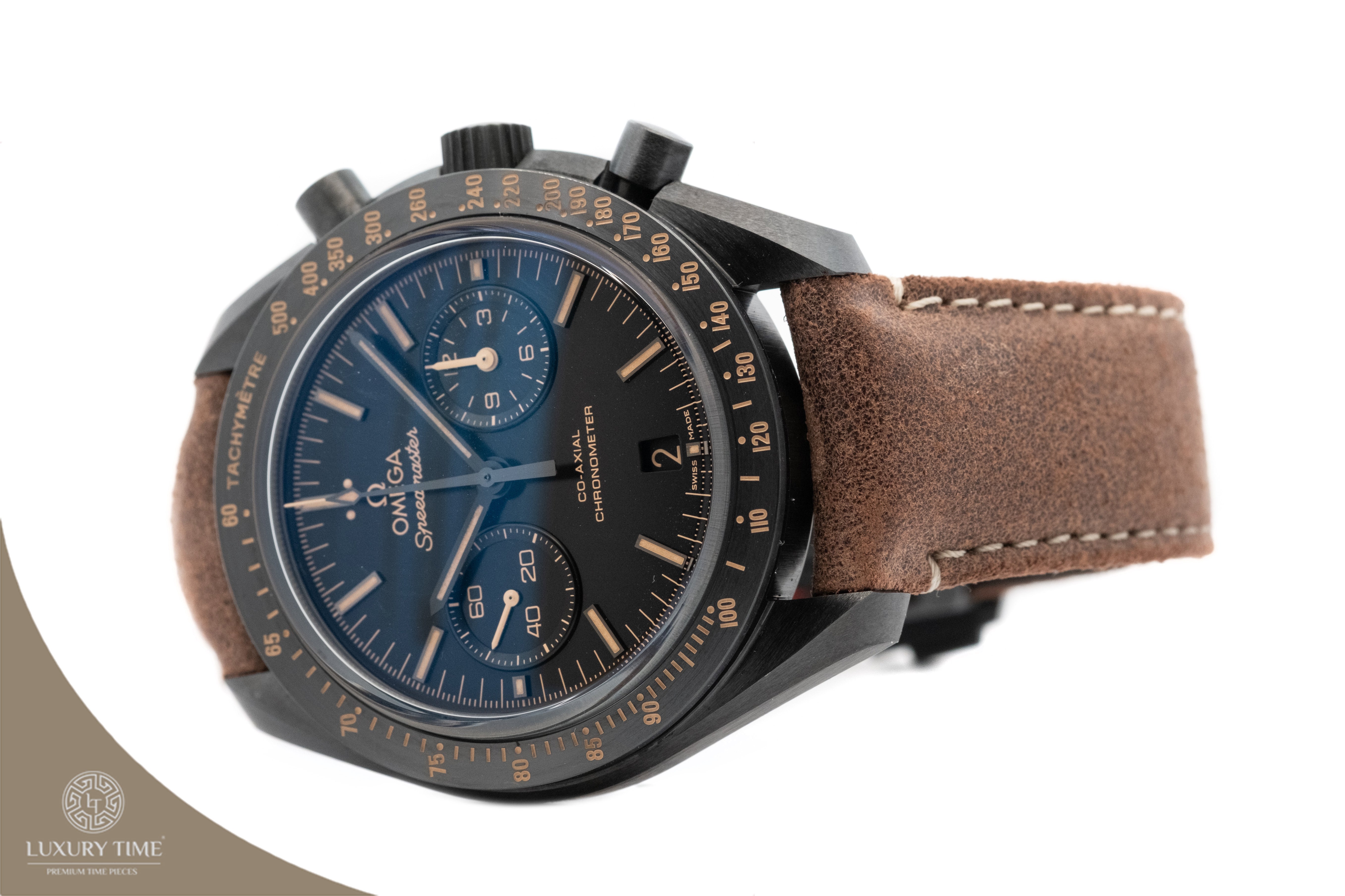 Omega Speedmaster Moonwatch Co-Axial Chronograph Dark Side of The Moon Edition Men's Watch