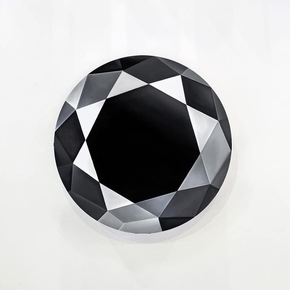 1.10ct Round Natural Diamond (Colour Fancy Black, Clarity VVS2, Cut EX, GIA Certified)