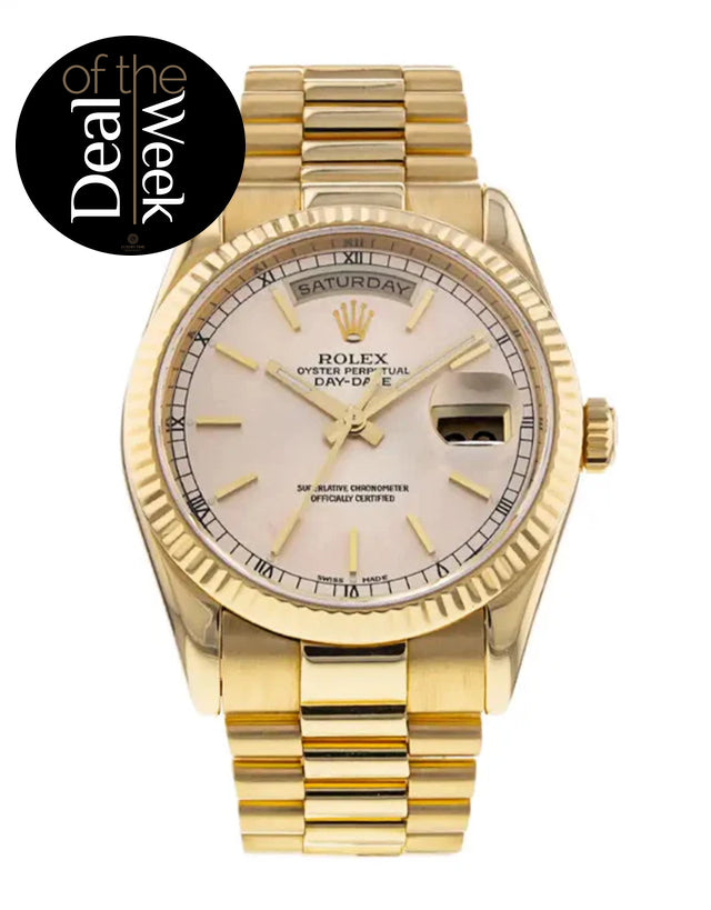 Rolex Day-Date Yellow Gold Mens Watch