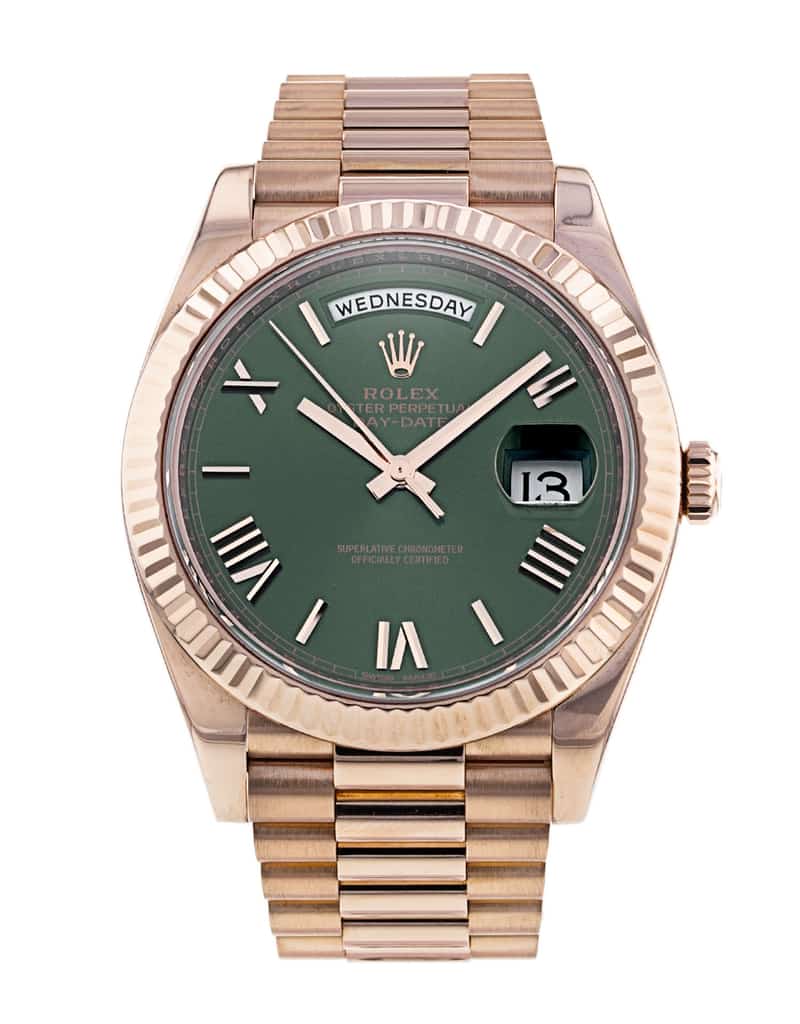 Rolex Day-Date 40mm Rose Gold Men's Watch