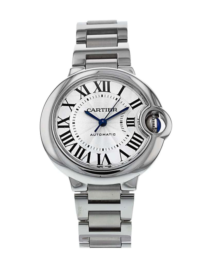 Cartier Ballon Bleu Automatic Silver Dial  Ladies Watch