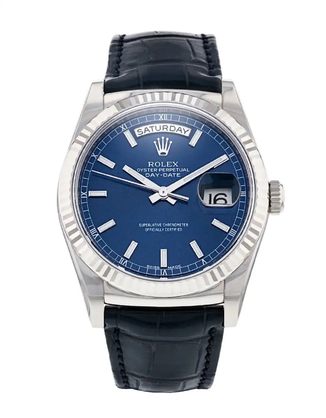 Rolex Day-Date White Gold Mens Watch