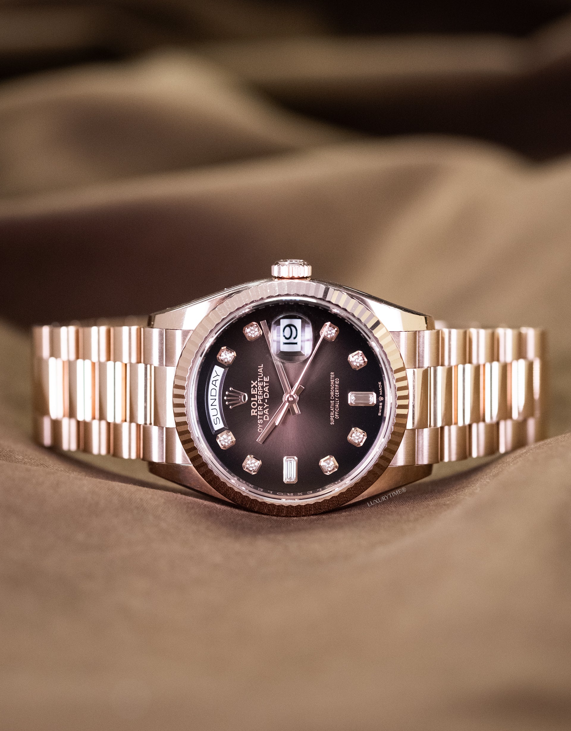 Rolex Day-Date 36mm Rose Gold Unisex Watch