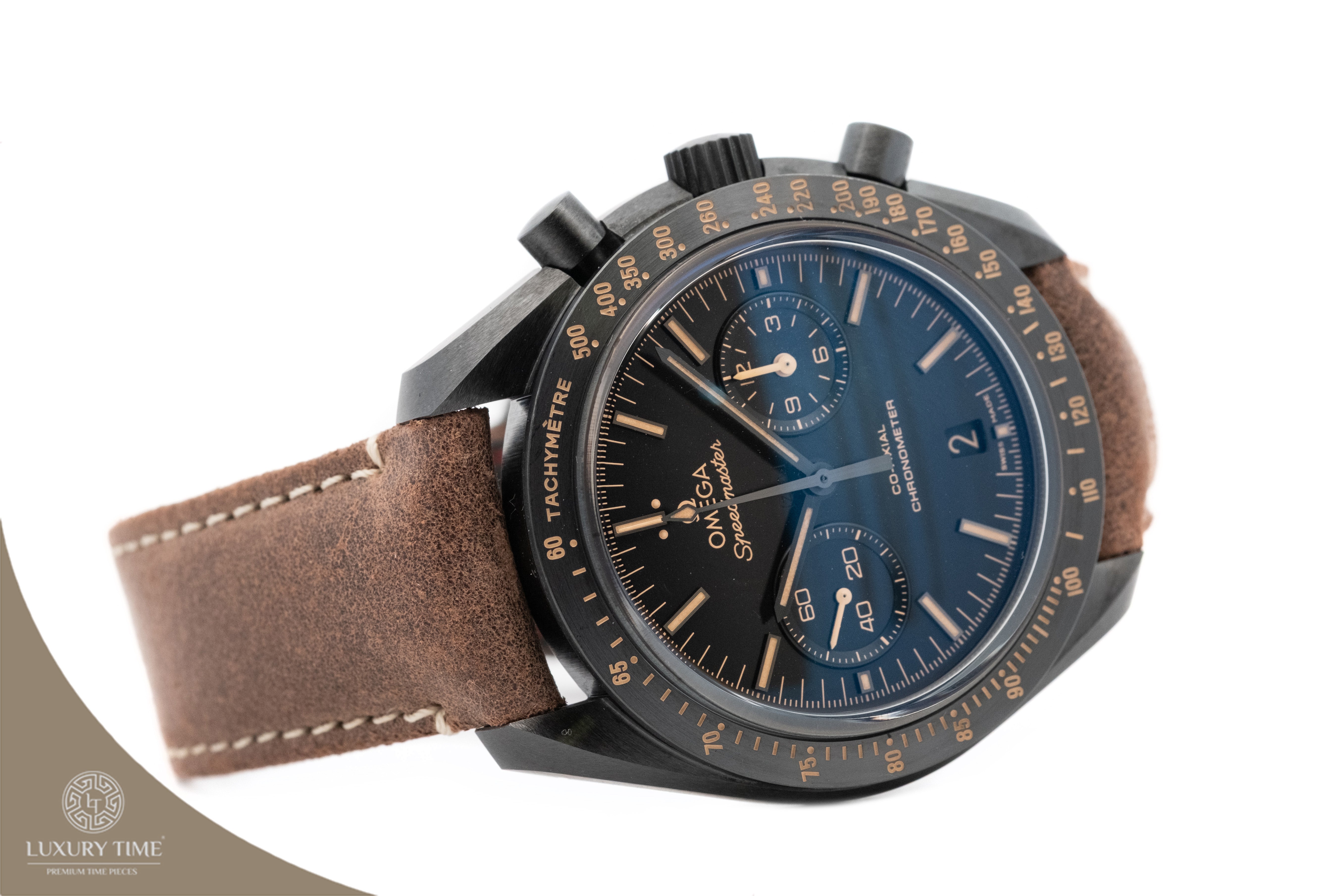 Omega Speedmaster Moonwatch Co-Axial Chronograph Dark Side of The Moon Edition Men's Watch